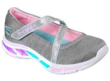 ZAPATILLA SKECHERS NIÑA - GRIS