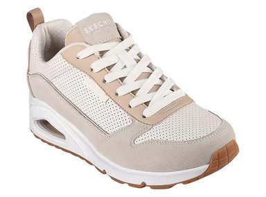 ZAPATILLA SKECHERS DAMA - CREMA