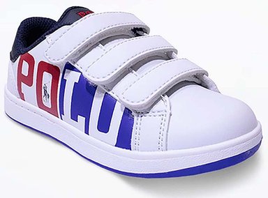 ZAPATILLA POLO RALPH PLAUREN NIÑO - BLANCO