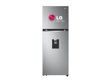 REFRIGERADORA LG TOP FREEZER NO FROST 334L CON DOOR COOLING GT33WPP PLATEADA