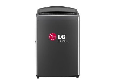 LAVADORA LG 17K SUPERIOR AI DD INTELIGENCIA ARTIFICIAL CARGA NEGRO CLARO WT17BV6T