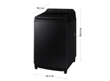 LAVADORA SAMSUNG 17KG SUPERIOR ECOBUBBLE DIGITAL INVERTER NEGRO WA17CG6441BVPE - 2