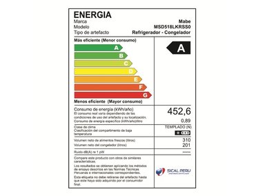 REFRIGERADORA MABE SIDE BY SIDE NO FROST 511L INVERTER MSD518LKRSS0 INOX - 6