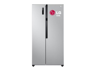 REFRIGERADORA LG SIDE BY SIDE NO FROST 509L MULTI AIR FLOW TOTAL LS51BPP PLATEADO
