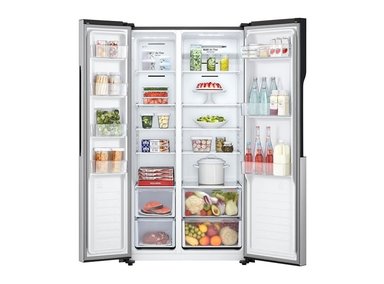 REFRIGERADORA LG SIDE BY SIDE NO FROST 509L MULTI AIR FLOW TOTAL LS51BPP PLATEADO - 3