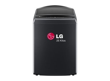LAVADORA LG 25KG CARGA SUPERIOR AI DD™ INTELIGENCIA ARTIFICIAL WT25PBVS6 6 MOTION NEGRO PLATEADO