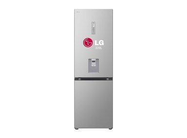REFRIGERADORA LG BOTTOM FREEZER 339L CON DOOR COOLING+ GB37SPY PLATEADO