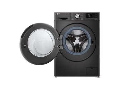 LAVADORA LG 11 KG CARGA FRONTAL CON AI DD Y THINQ WM11BVC3S6 NEGRO ACERO - 2
