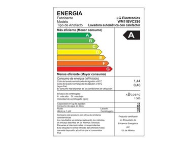 LAVADORA LG 11 KG CARGA FRONTAL CON AI DD Y THINQ WM11BVC3S6 NEGRO ACERO - 6