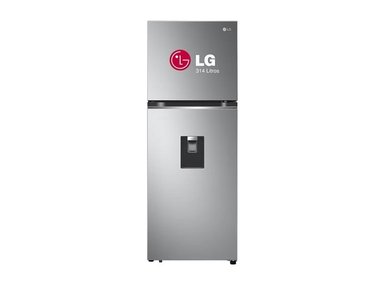 REFRIGERADORA LG TOP FREEZER 314L DOORCOOLING GT31WPP PLATEADA