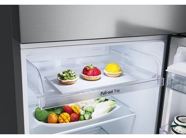 REFRIGERADORA LG TOP FREEZER 314L DOORCOOLING GT31WPP PLATEADA - 4