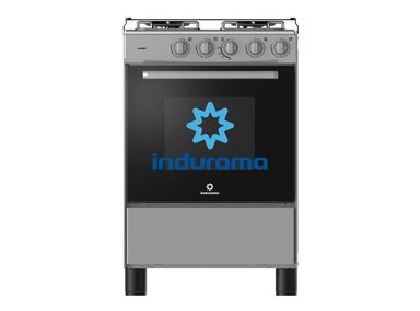 COCINA A GAS INDURAMA DE 4 HORNILLAS VERNET SPAZIO 3 GRIS