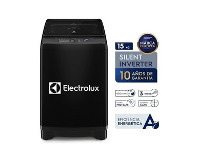LAVADORA ELECTROLUX EWIP15F2XSWB CARGA SUPERIOR 15KG INVERTER NEGRA