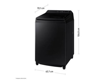 LAVADORA SAMSUNG 17KG AI WASH ECOBUBBLE WA80F17S8BPE NEGRA - 2