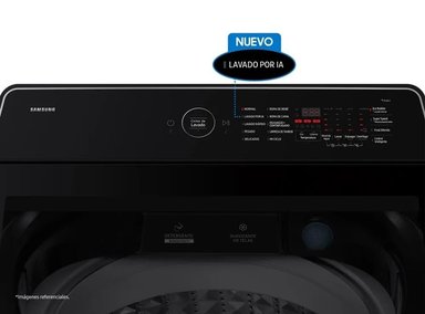 LAVADORA SAMSUNG 17KG AI WASH ECOBUBBLE WA80F17S8BPE NEGRA - 3