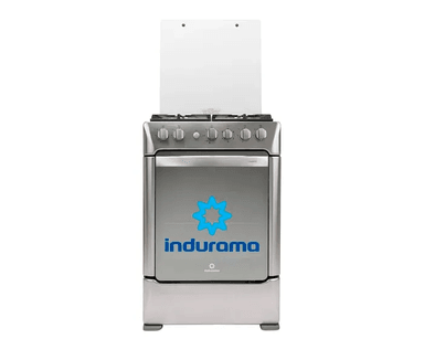 COCINA INDURAMA FLORENCIA ZAFIRO CROMA 4 HORNILLAS