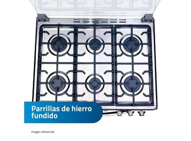 COCINA INDURAMA PARMA ZAFIRO 6 HORNILLAS - 3