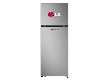 REFRIGERADORA LG TOP FREEZER 264 LT LINEARCOOLING MULTI-AIR FLOW VT26BPY PLATEADA