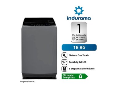 LAVADORA AUTOMATICA 16 KG INDURAMA LRI-16DGR