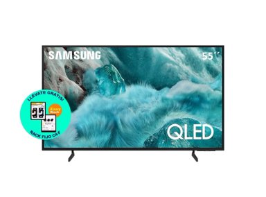 TELEVISOR SAMSUNG QLED 55 VISIÓN AI SMART TV QN55Q7FAAGXPE + RACK FIJO C4-F GRATIS - 1