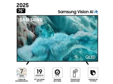 TELEVISOR SAMSUNG SMART TV 75' QLED 4K UHD VISION AI QN75Q7FAAGXPE + PARLANTE EVERSOUND EV-5301 DE REGALO - 2