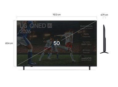 TELEVISOR LG QNED 50” 4K UHD SMART TV CON AI 50QNED73ASA (2025) - 5