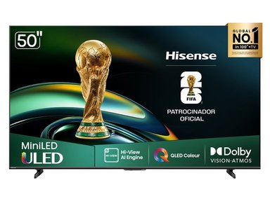 TELEVISOR HISENSE SMART TV 50' ULED MINILED 4K UHD 50U6QV VIDDA 2025
