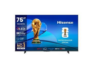 TELEVISOR HISENSE QLED 75” 4K ULTRA HD SMART TV VIDAA 75Q6QV 2025