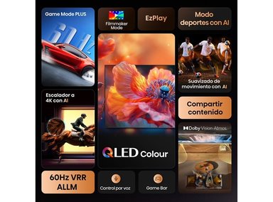 TELEVISOR HISENSE QLED 75” 4K ULTRA HD SMART TV VIDAA 75Q6QV 2025 - 4