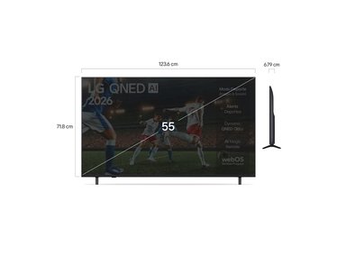 TELEVISOR LG QNED 55” 4K UHD SMART TV CON AI 55QNED73ASA (2026) - 5