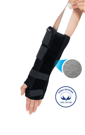 MUÑEQUERA OPTIMUS LARGA CON FERULA PALMAR