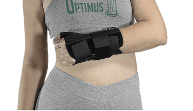 MUÑEQUERA OPTIMUS CON DOS FERULAS (PALMAR Y PULGAR)