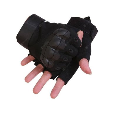 GUANTES TACTICOS MITONES MOTO GYM BICICLETA DEPORTES TALLA L - 1