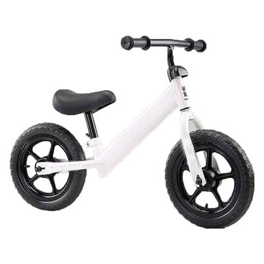 BICICLETA PARA NIÑOS EQUILIBRIO BALANCE BIKE SIN PEDALES BLANCO - 1