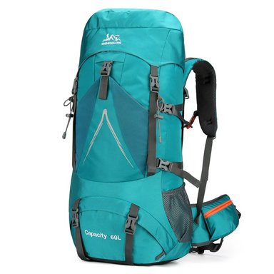 MOCHILA DE MONTAÑA TREKKING CAMPING 60 LITROS IMPERMEABLE