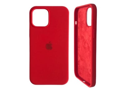 CASE IPHONE 12 PRO FUNDA SILICONE ROJO - 1