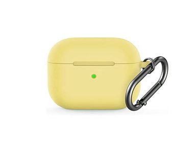 CASE AIRPODS 3ERA GENERACIÓN PROTECTOR SILICONA AUDÍFONOS AMARILLO