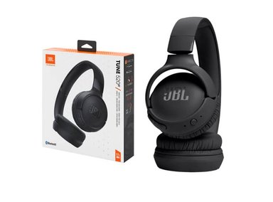 AUDÍFONOS JBL ON-EAR TUNE 520BT BLUETOOTH 5.3 PURE BASS SOUND NEGRO - 1