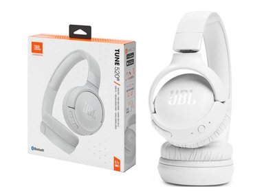 AUDÍFONOS JBL ON-EAR TUNE 520BT BLUETOOTH 5.3 PURE BASS SOUND BLANCO - 1