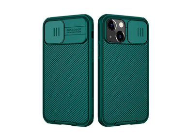 CASE NILLKIN CAMSHIELD PARA IPHONE 15 VERDE + MICA DE VIDRIO 11D COMPLETO - 3
