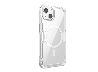 CASE NILLKIN NATURE PRO TPU MAGNÉTICO MAGSAFE IPHONE 15 PLUS CLEAR + MICA DE VIDRIO 11D COMPLETO - 3