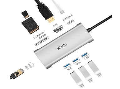HUB WIWU ALPHA 731HP 7 EN 1 MULTIPORT USB C PARA LAPTOP ADAPTER TYPE C - GRIS - 3