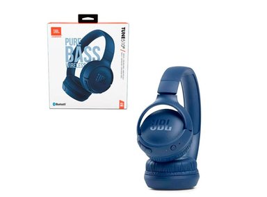 AUDÍFONOS JBL ON-EAR BLUETOOTH TUNE 510BT PURE BASS 40 HORAS DEPORTIVO AZUL - 1