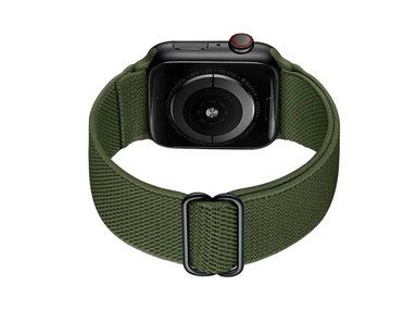 CORREA APPLE WATCH NYLON ELASTICA 40MM VERDE MILTAR - 1