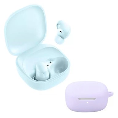 AUDIFONO REDMI BUDS 6 PLAY BLUE + PROTECTOR DE SILICONA LILA - 1