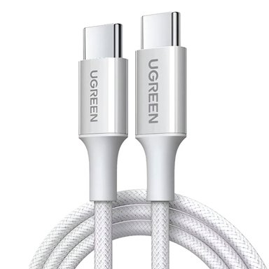 CABLE UGREEN USB-C A USB-C 1 METROS 60W L501 - BLANCO - 3
