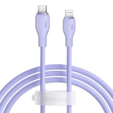 CABLE BASEUS PARA IPHONE IPAD USB-C A LIGHTNING 20W CARGA RAPIDA - CELESTE - 4