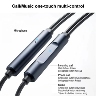 AUDÍFONOS XIAOMI IN-EAR WIRED EARPHONE DDQ02WM NEGRO - 5