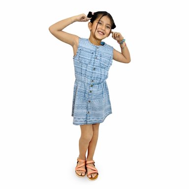 VESTIDO CORTO NIÑA COTTONS JEANS FIONA