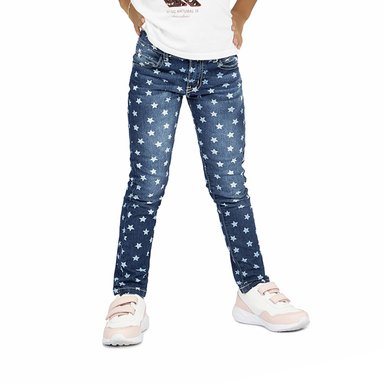 JEANS SLIM NIÑA COTTONS JEANS AZUL ESTRELLA